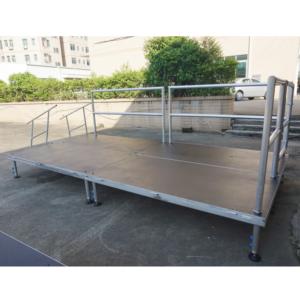 Scène en aluminium légère, portable, réglable en hauteur, antidérapante, facile à assembler pour les événements de festivals de musique en plein air - Product Image 2