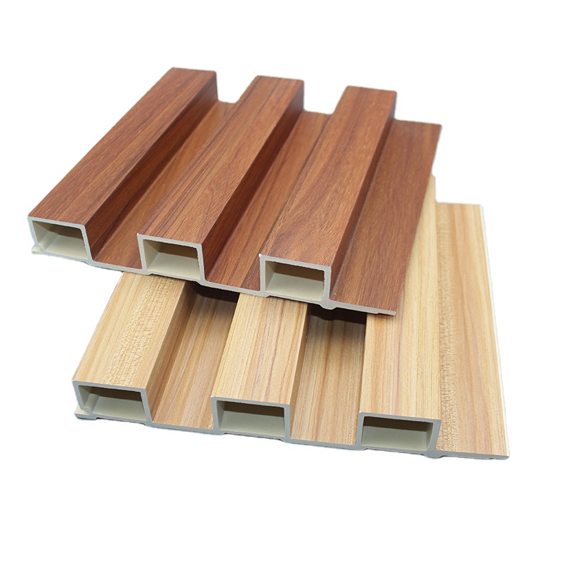 Interior PVC WPC Wall Ceiling Decorative Panels Wooden Grain