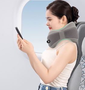 Custom Promo Business Logo Gift Portable Memory Foam U-Shaped Ergonomic Breathable Soft Neck <b>Wrap</b> Support Travel Pillow - Product Image 6