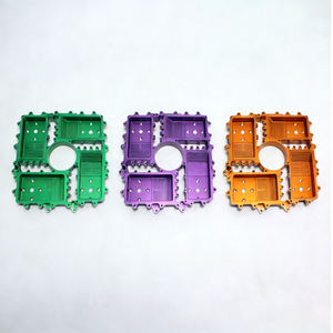 ตัวเรือนอะลูมิเนียมแบบหลายช่องที่มีความแข็งแรงสูง ผลิตตามสั่งจากโรงงาน ผลิตด้วยเครื่อง CNC สำหรับเปลือกอุปกรณ์ควบคุมความแม่นยำ - Product Image 6