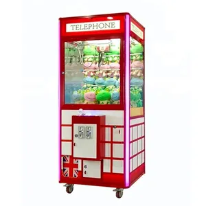 Telephone claw machine design customise arcade london telephone booth claw machine for sale