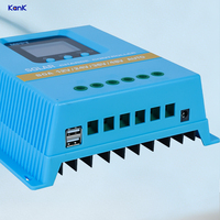 Controlador de Carga de Panel Solar MPPT de 80A, 12-48V Automático, Entrada de CC de 95V con Pantalla LCD y Puerto USB