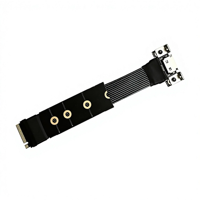 NVME to 8611 Adapter PCIe40 X4 Gen4 Silver-Plated External Graphics Dock M2 to Oculink Extension Cable