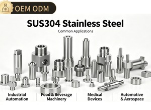 Piezas de Precisión para Centro de Mecanizado CNC de Aluminio, Acero Inoxidable Austenítico de Cromo-Níquel SUS304, Pulido y Pasivación - Product Image 6