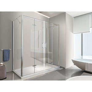 Caja de ducha con 3 lados, entrada libre, apertura de libro plegable central total, y dos paredes laterales fijas 65-67.5 + Puerta 138,5-142 - Product Image 1