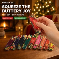 Bâton de beurre Squishy de Noël, ultra doux, à récupération lente, jouet à presser pour les fêtes, anti-stress, sensoriel, cadeau TONGXIN
