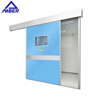 Porte coulissante automatique en aluminium pour salle de bains, serrure médicale, Purification de l'air, portes coulissantes serrées, pour salle de nettoyage