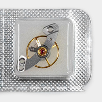 Ressort de balancier bleu pour mouvement de montre 4130 avec pont, pièces de rechange pour ensemble de roue de balancier de mouvement