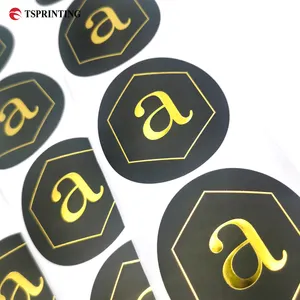 Waterproof Emboss Adhesive Die Cut Sticker Print Factory Packaging Sticker Custom LOGO Hot Stamping Stickers Printing Service