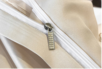 Parure de lit et housse de couette de luxe personnalisées en Lyocell d'eucalyptus 300TC avec fermeture éclair pour hôtels, maisons et mariages (vente en gros)