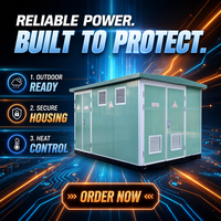 Transformateur compact de type européen Huaxin S13, norme IEC, 800 kVA, 22 kV, 0,4 kV, triphasé, en acier laminé à froid, pour postes de transformation.