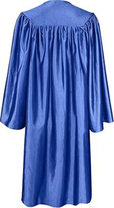 Ensemble de toge de remise de diplôme unisexe en tricot, bleu ciel brillant avec pompon 2026 pour les remises de diplômes du lycée et de l'université - Product Image 2