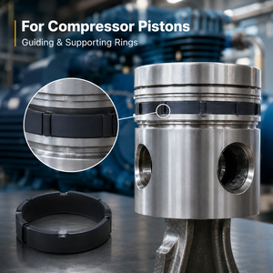 Anello di guida per pistone compressore in PTFE a basso attrito, resistente all'usura, dimensioni personalizzate OEM - Product Image 3