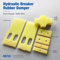 Amortisseur hydraulique en polyuréthane longue durée pour brise-roche MB1000 MB750, accessoire d'excavatrice pour les constructeurs professionnels