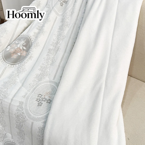 Couverture réversible <span class=keywords><strong>en</strong></span> <span class=keywords><strong>flanelle</strong></span> polaire Hoomly, motif floral vintage français, blanche, chaude, douce et confortable, pour toutes les saisons, pour la maison, le <span class=keywords><strong>lit</strong></span>, le canapé - Product Image 4