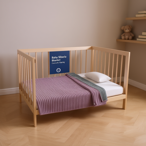 Couverture pour bébé Siberia Cuna Lila Vianney, tissu doux rectangulaire, design moderne - Product Image 2