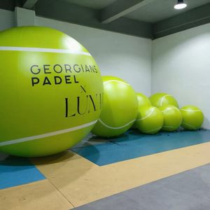 Arche gonflable géante en PVC de 2m, 3m, 5m, en forme de ballon de tennis, pour décoration promotionnelle, publicitaire, imperméable et imprimée anti-UV - Product Image 1