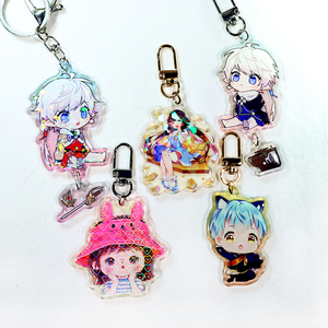 LLavero de Anime brillante de doble cara de cristal Noriaki Kakyoin DIY, adecuado para decoración de COLLAR COLGANTE - Product Image 2