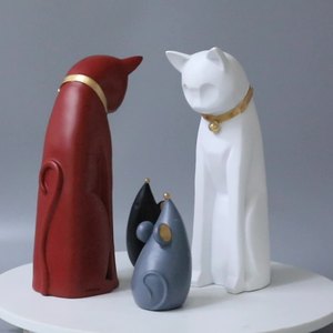 Estatua de gato y ratón, decoración artística personalizada, venta al por mayor - Product Image 2
