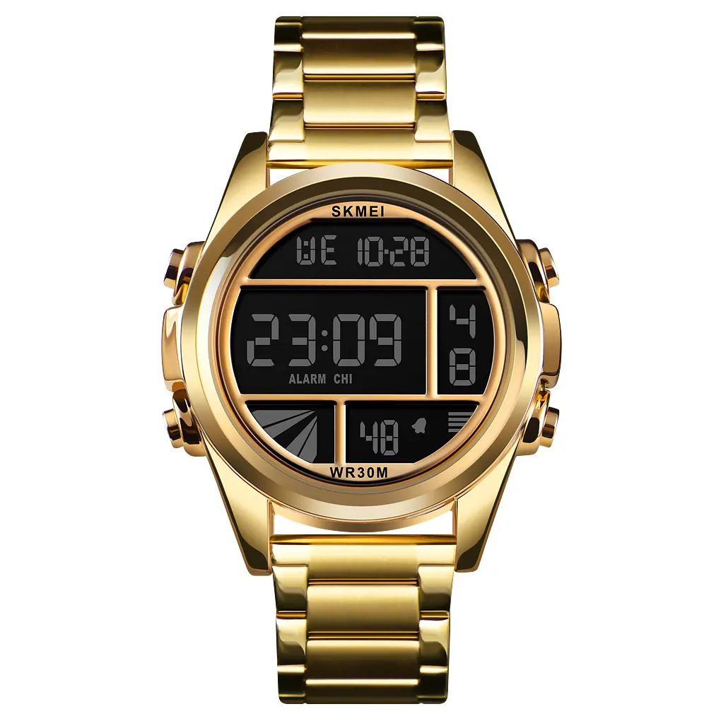 SKMEI original brand 1448 gold wrist watch men luxury popular outdoor sport digital watches