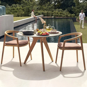 Nhà Máy Bán Hàng Trực Tiếp Cổ Điển Màu Đen Ngoài Trời Bàn Và Ghế Chất Lượng Cao Bàn Tròn Thương Mại Ngoài Trời Bàn Và Ghế - Product Image 4