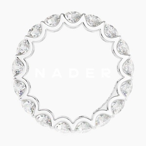Anillo Redondo de Oro Blanco de 18 Quilates con Diamante Clásico Certificado por IGI para Compromiso y Boda - Product Image 2