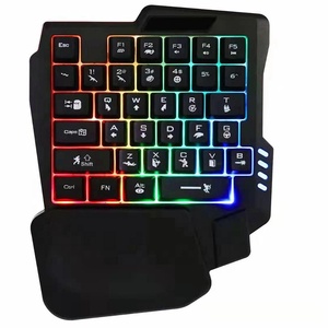 アマゾンの売れ筋片手キーボードミニゲーミングキーボード有線バックライト付き電話やコンピューターに適しています - Product Image 2