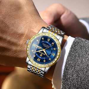 Montre pour homme tendance et élégante Binbond 2202 avec logo personnalisé, double calendrier, quartz lumineux, adaptée à la vente en gros - Product Image 3