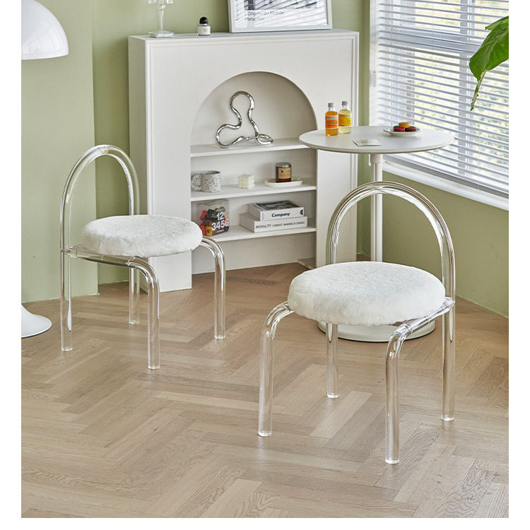 Stool Perspex Chair For Dressing Table Nordic Style Restaurant