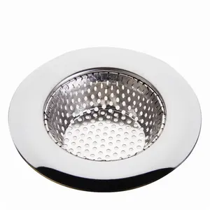 Fregaderos de cocina de acero inoxidable colector de cabello desagüe del fregadero colador de la cesta de malla con más rápido drenaje agujero filtro de la trampa