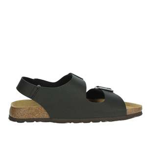 Sandalo Basso da Uomo Grunland SB3645-40 in Pelle Nera, Comfort per Uso Esterno - Product Image 4
