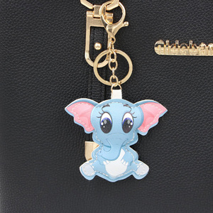 <span class=keywords><strong>Porte</strong></span>-clés en cuir PU éléphant mignon <span class=keywords><strong>original</strong></span> en gros, pendentif pour sac à main pour femmes, accessoires en cuir, personnalisation - Product Image 3