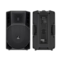 Système de sonorisation Stocking Stage, enceintes actives en plastique à deux voies de 1400W et 15 pouces avec système de karaoké Bluetooth DSP, OEM disponible
