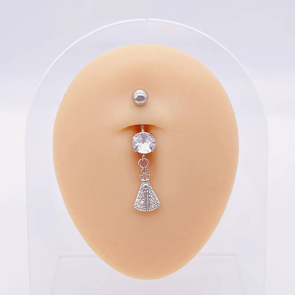 Astm G23 Titanium Belly Button Ring Piercing Jewelry Body Titan Medical Grade F136 Navel Jewellery /