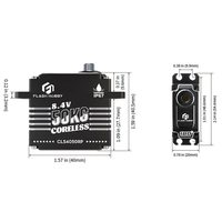 CLS4050RP Servo Digital de Alto Torque de 50 KG, 8.4 V, 0.11 Segundos, IP67, Motor sin Núcleo a Prueba de Agua, Programable para Barco RC, Robot, Hogar Inteligente