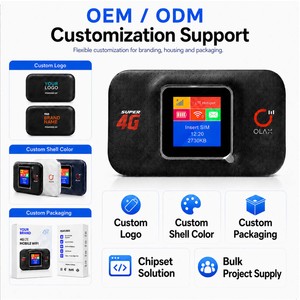 OLAX MF982 4G LTE <span class=keywords><strong>Mobile</strong></span> WiFi avec port de charge USB-C 150 Mbps Cat4 MiFi Batterie rechargeable 3000 mAh Écran LCD d'état Hotspot - Product Image 5