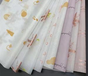 Recyclable White Colored Wrapping Tissue Paper for Clothes Custom 17gsm Packaging Tissue Paper with logo - Product Image 5