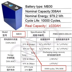 EVE LiFePO4 320Ah Prasmatic hücre tam kapasite 3030lifepo4 3.2V 3030310ah 304ah sınıf bir eve 10000 döngü lifepo4 pil - Product Image 3