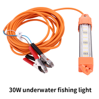 Lumière de Pêche Sous-Marine Verte 30W 60W 100W IP68 Étanche pour Fermes Piscicoles, Lampe LED de Leurre pour la Pêche