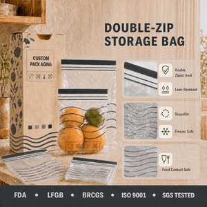 Bolsas Reutilizables para Congelador con Doble Cierre Hermético, Bolsas de Almacenamiento de Alimentos de Grado Alimenticio, Bolsas para Guardar Sándwiches y Bocadillos en la Cocina - Product Image 2