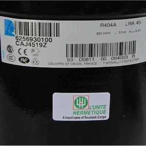 Compresseur de réfrigération Tecumseh CAJ4519Z R404A 220-240V 50Hz avec protection thermique - Product Image 1