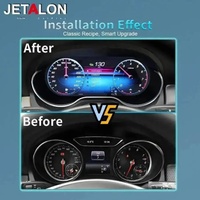 Upgrade Smart Cluster 12,3 Inci Untuk Mercedes Benz GLA CLA X156 GLC C-Class 2015-2019 NTG5.0 LCD Dashboard Speedometer Instrumen