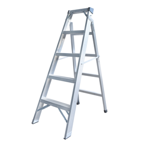 Échelle pliante industrielle en alliage d'aluminium - Léger, portable, <span class=keywords><strong>double</strong></span> usage, design en ciseaux, échelle convertible pour grenier, échelle industrielle - Product Image 1