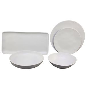 Vajilla de Melamina Mate de Color Personalizado, Platos Reutilizables con Aspecto de Gres - Product Image 5