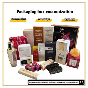 Boîtes pliantes en papier pour cosmétiques, série de 5 ml, 15 ml, 30 ml, 50 ml, 100 ml, design personnalisé, soins de la peau, parfum, maquillage, boîte à double insert - Product Image 3