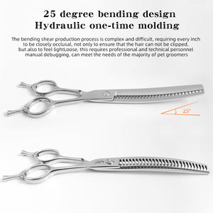 Hondenkapschaar visgraat schaar trimmen honden beauty schaar voor huisdieren 7.25/7.5 inch huisdierverzorging salon scheren Japan VG10 staal - Product Image 3