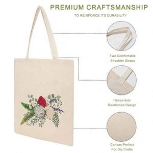 Bolsa de Tela de Lona Reciclable, Bolsa de Compras de Algodón Ecológica Grande con Logotipo Personalizado - Product Image 2