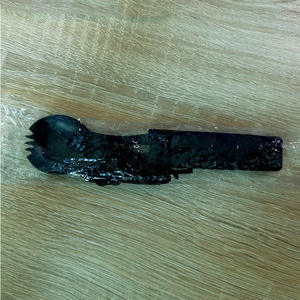 Outil multifonction de survie Fak en acier inoxydable, cuillère-fourchette à dents partiellement dentelées avec ouvre-bouteille pour le camping et les activités de plein air - Product Image 5