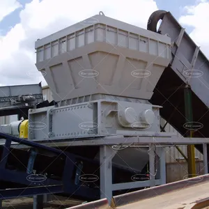 آلة تمزيق النفايات البلاستيكية والملابس بتخفيضات كبيرة آلة تمزيق الورق والنفايات الإضافية وإعادة تدوير الطبقات المعدنية المستخدمة لتمزيق النفايات المعدنية