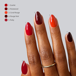 BTArtbox SCOATTIPS Salon Red <b>Brown</b> <b>Nail</b> Tips 160pcs Wholesale Soft <b>Gel</b> Short Almond Fall Winter Artificial Press On <b>Nails</b> En <b>Gel</b> - Product Image 2